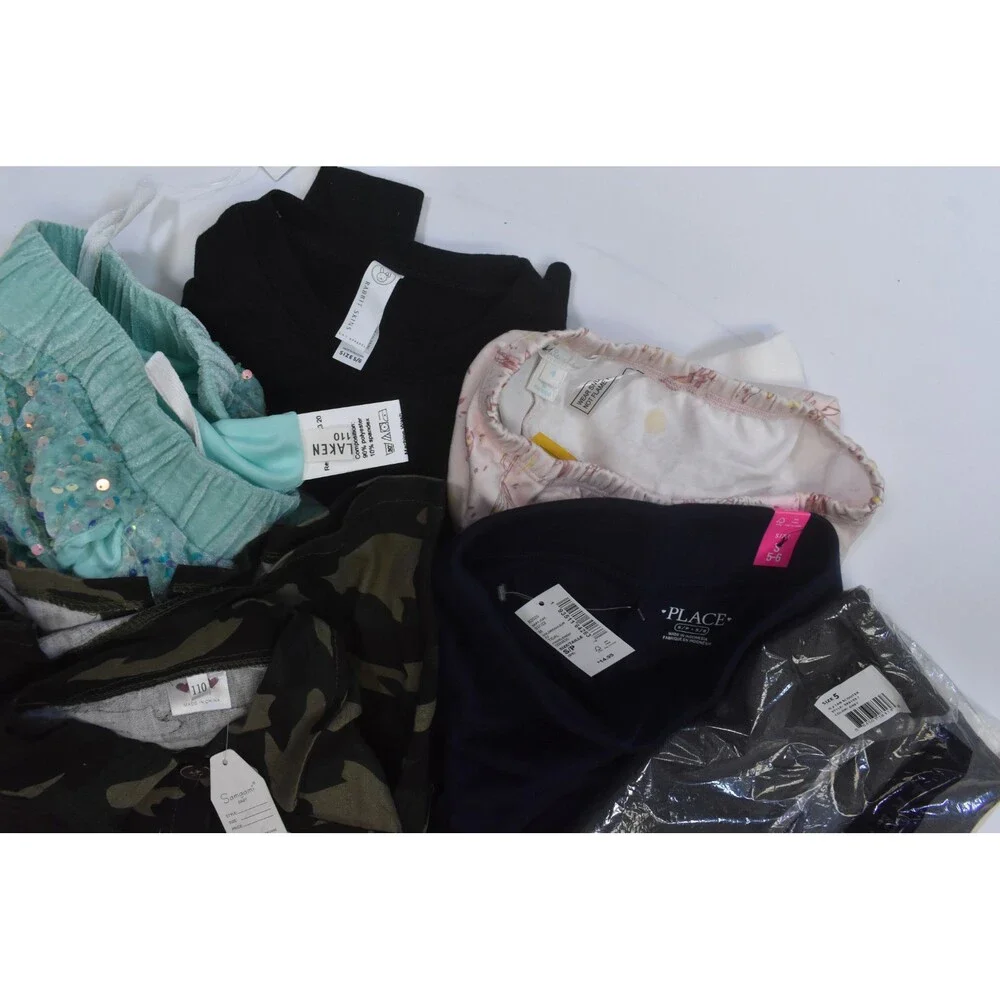 Wholesale Bulk Lot Of 13 Girls Size XS 4/5 Mixed Season Tops Bottoms Shorts